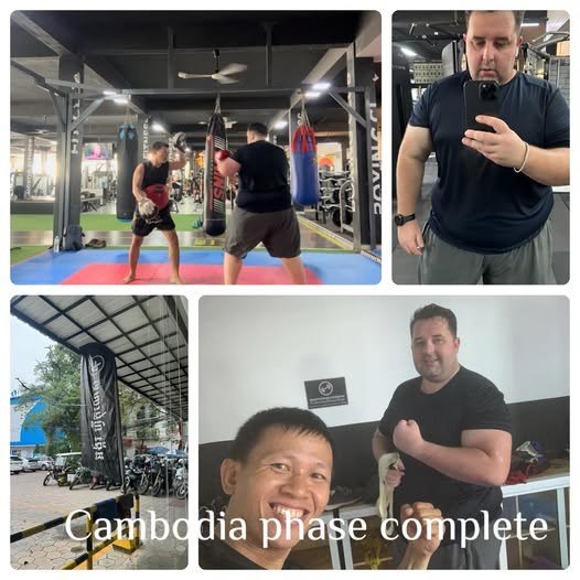 Kun Khmer training at Kun Khmer Club in Siem Reap