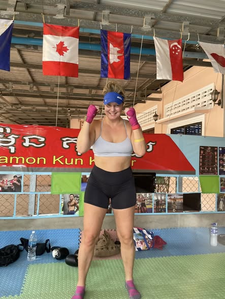 Kun Khmer training at Kun Khmer Club in Siem Reap
